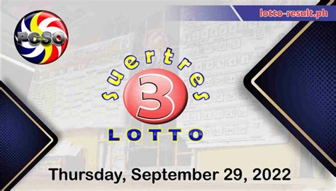 swertres result september 29 2022|SWERTRES RESULTS September 29, 2022 (Thursday) .